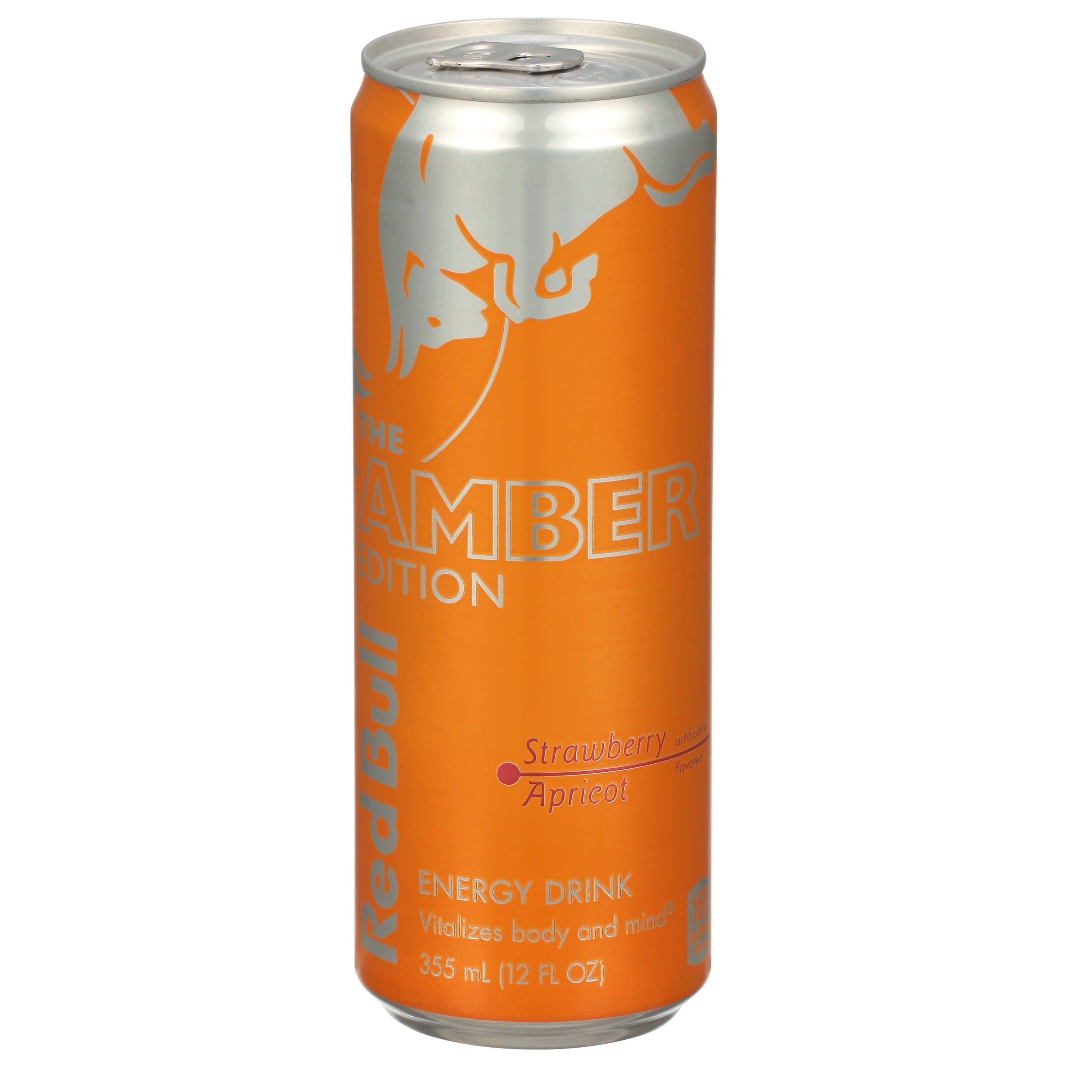 Red Bull Amber Edition Strawberry Apricot Energy Drink 12 fl oz 24 Pack Cans