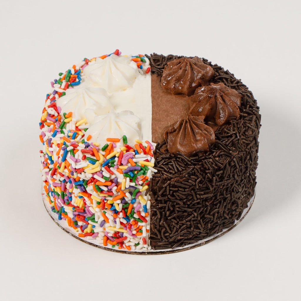 Half Chocolate Half Confetti Cake 16 Oz Marketside