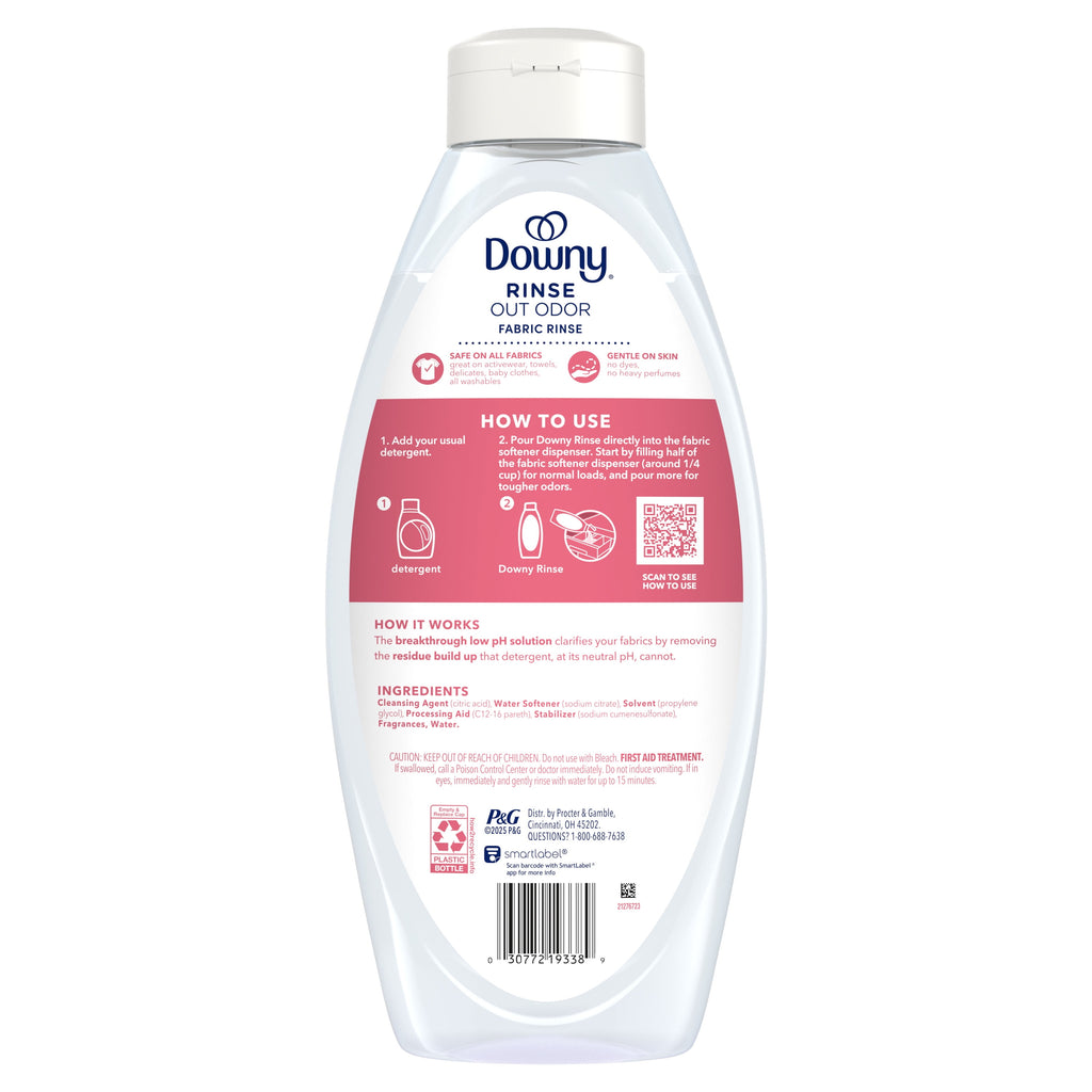 Downy Rinse Out Odor Laundry Rinse Spring Breeze Scent 48 fl oz