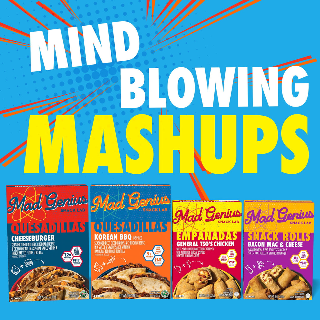 Mad Genius Bacon Mac & Cheese Snack Rolls 9 Oz 6 Count Frozen