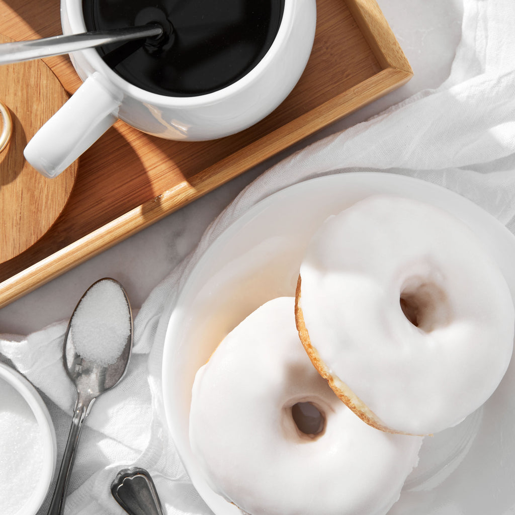 Regular Vanilla Iced Donuts 4 Oz 2 Count Freshness Guaranteed