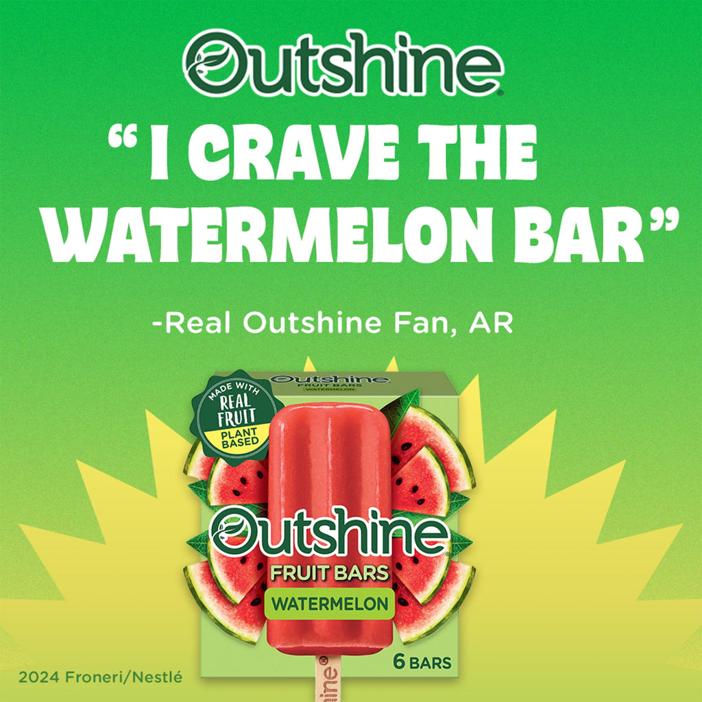 Outshine Watermelon Frozen Fruit Bars 6 Count