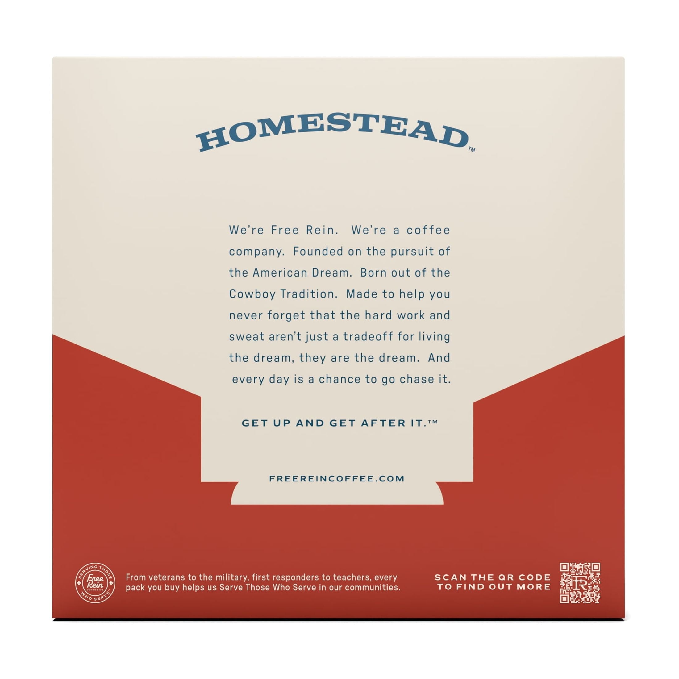 Free Rein Coffee Homestead Medium Roast Coffee Pods 18 Count