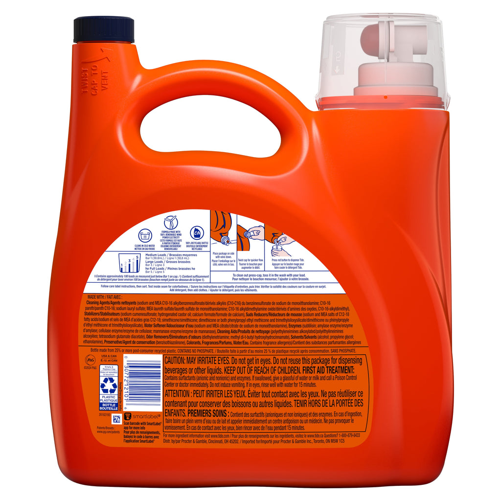 Tide Original Liquid Laundry Detergent 125 fl oz 100 Loads