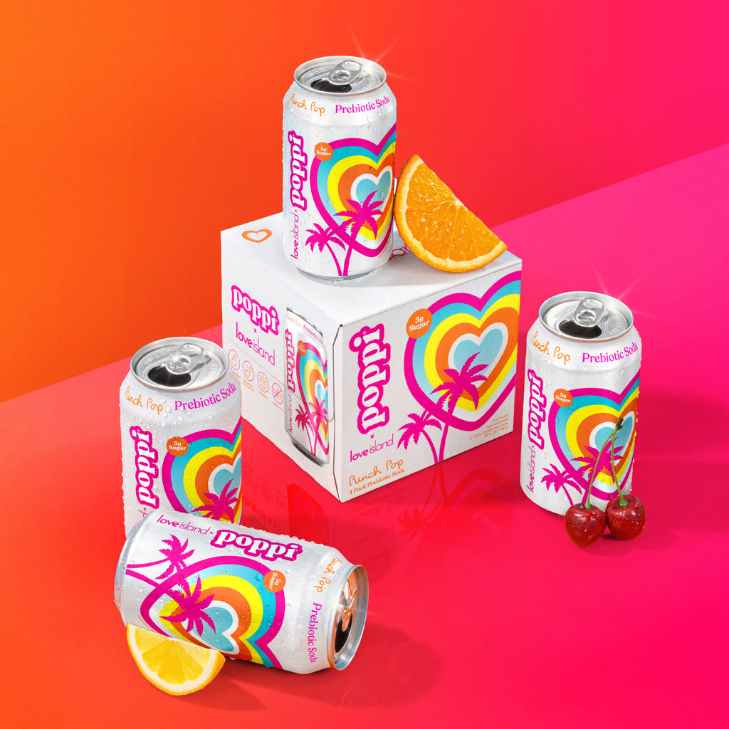 poppi Punch Pop Prebiotic Soda Cans 12 Fl Oz 4 Pack