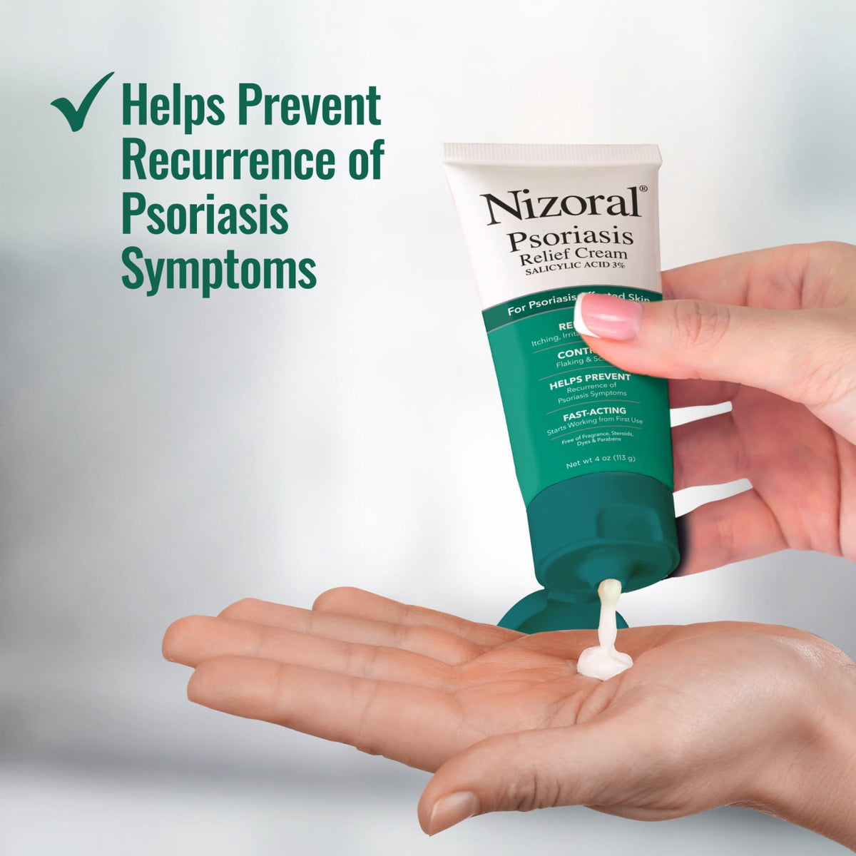 Nizoral Psoriasis Relief Cream Maximum Strength 3% Salicylic Acid 4 fl oz