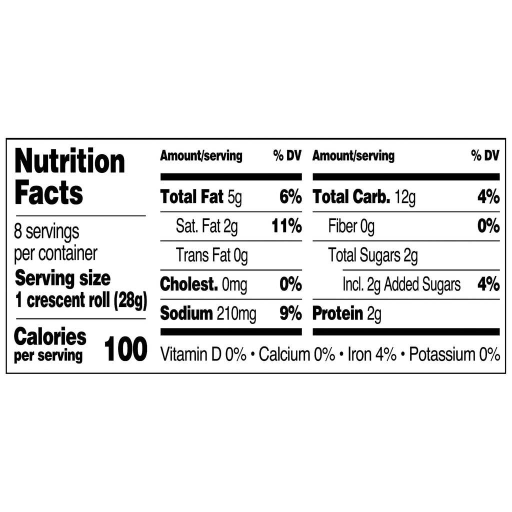 Original Crescent Rolls Dough 8 Oz 8 Count Great Value