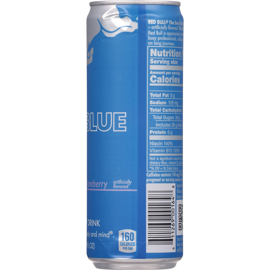Red Bull Sea Blue Edition Energy Drink Juneberry 12 fl oz Single Can