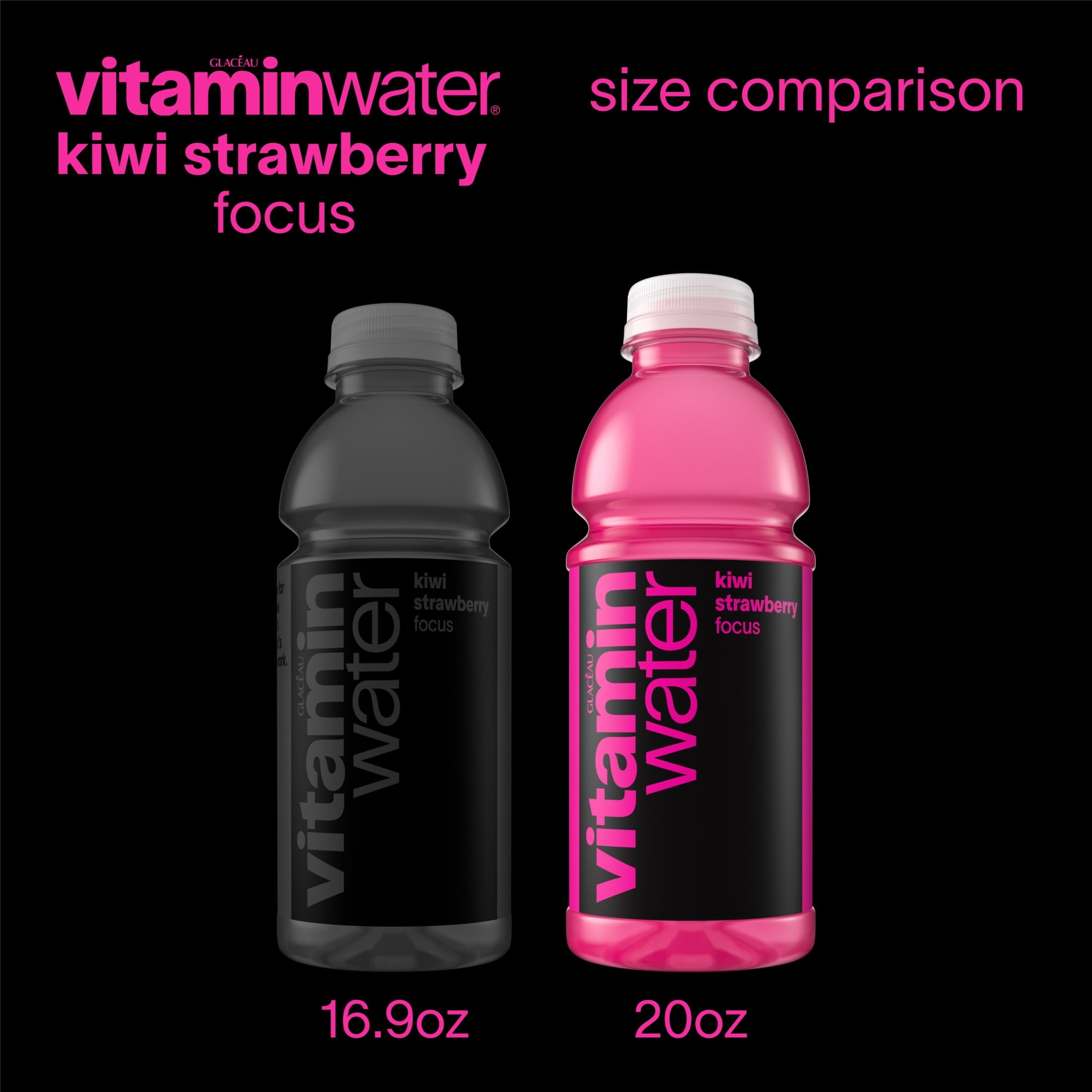 Vitaminwater Focus Kiwi Strawberry Flavored Water Beverage 20 fl oz