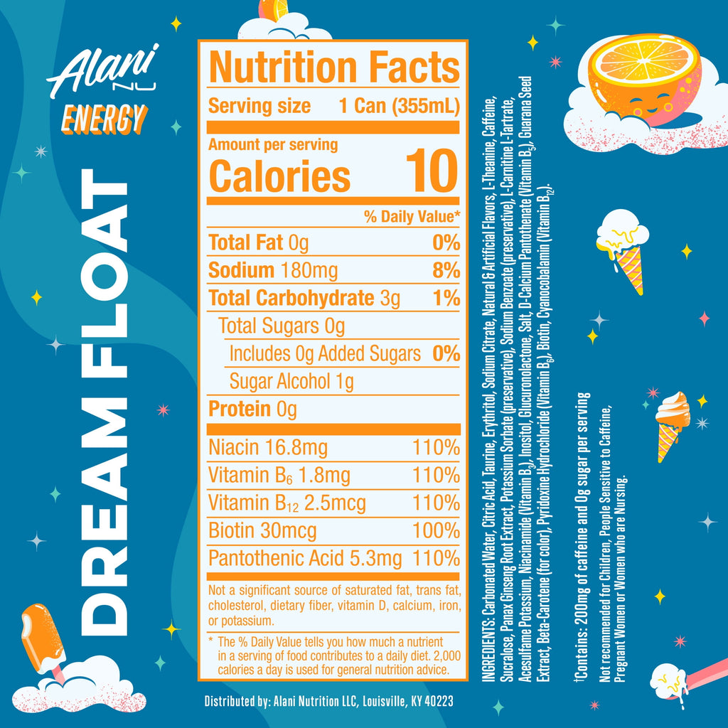 Alani Nu Dream Float Energy Drink 12 fl oz Single Can