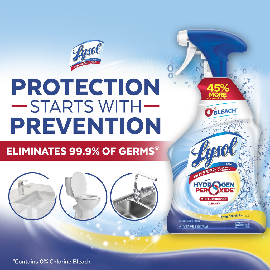 Lysol Hydrogen Peroxide Multi-Purpose Cleaner Citrus 32 fl oz