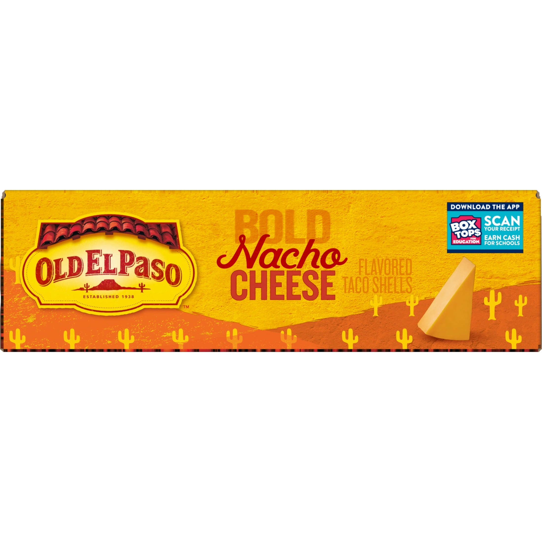 Stand 'N Stuff Bold Nacho Cheese Taco Shells 5.4 Oz 10 Count Old El Paso