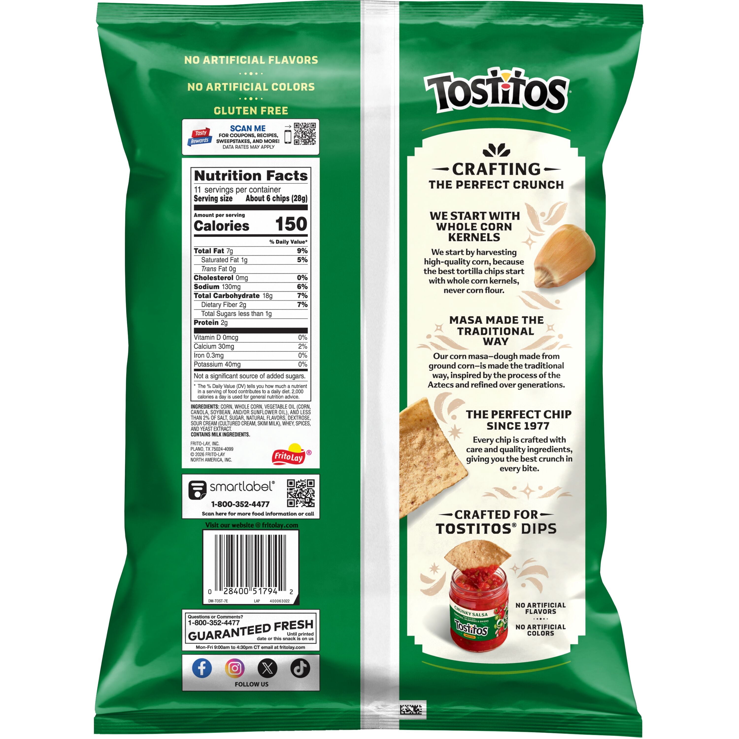 Hint of Lime Tortilla Chips 11 Oz 1 Count Tostitos