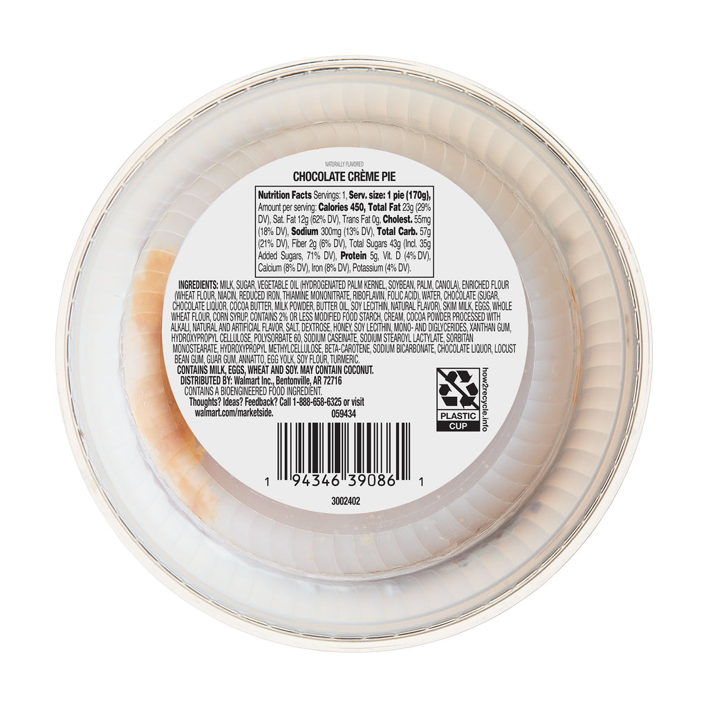 Mini Chocolate Creme Pie 6 Oz Marketside