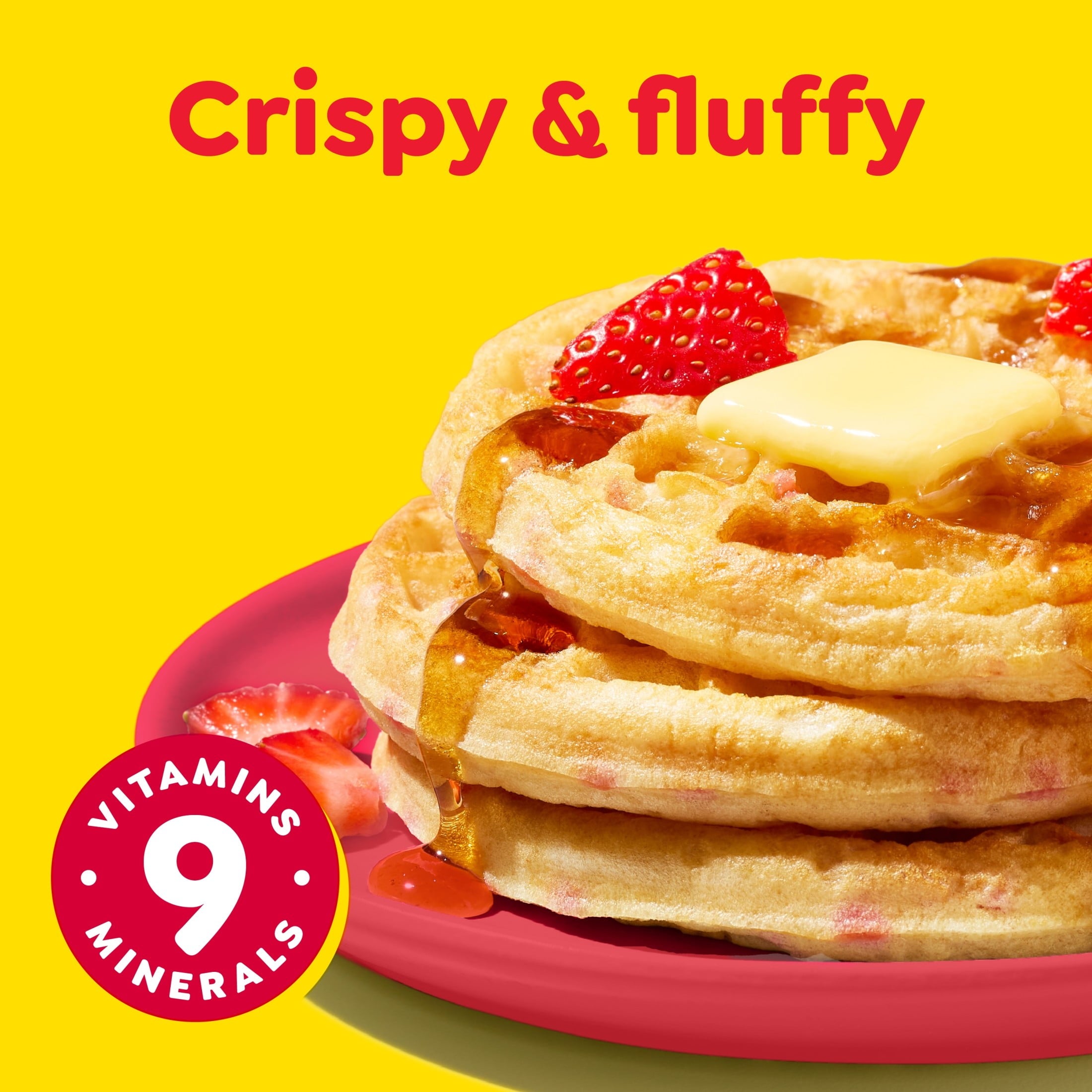Eggo Strawberry Waffles Frozen 12.3 Oz 10 Count