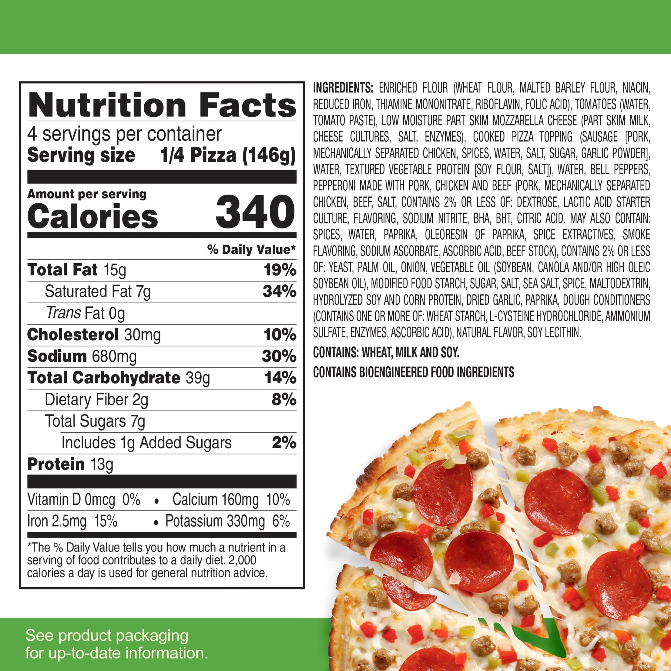 Tony's Supreme Pizzeria Style Crust Frozen Pizza with Sausage and Peppers 20.61 Oz