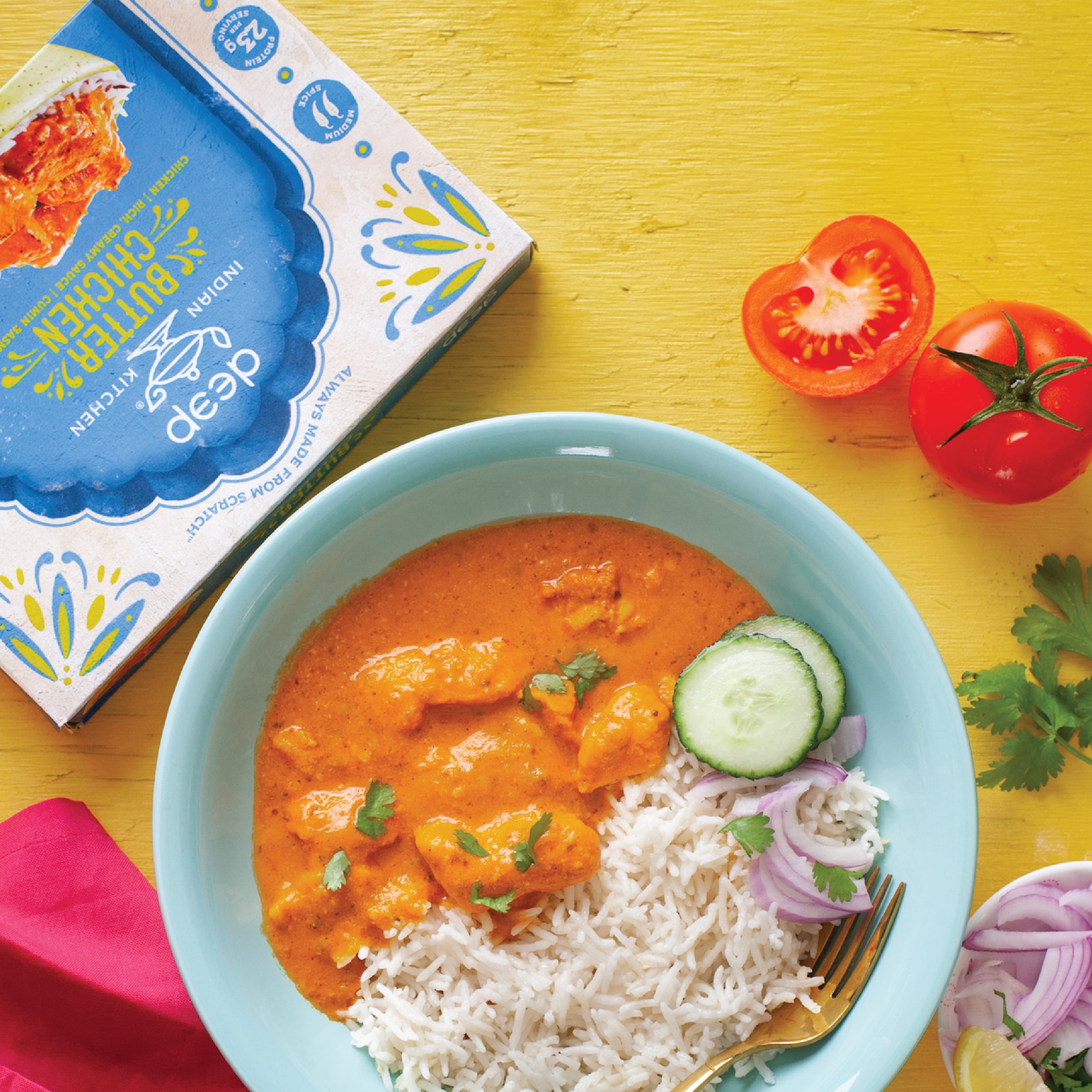 Deep Indian Kitchen Butter Chicken Frozen Meal 9 Oz