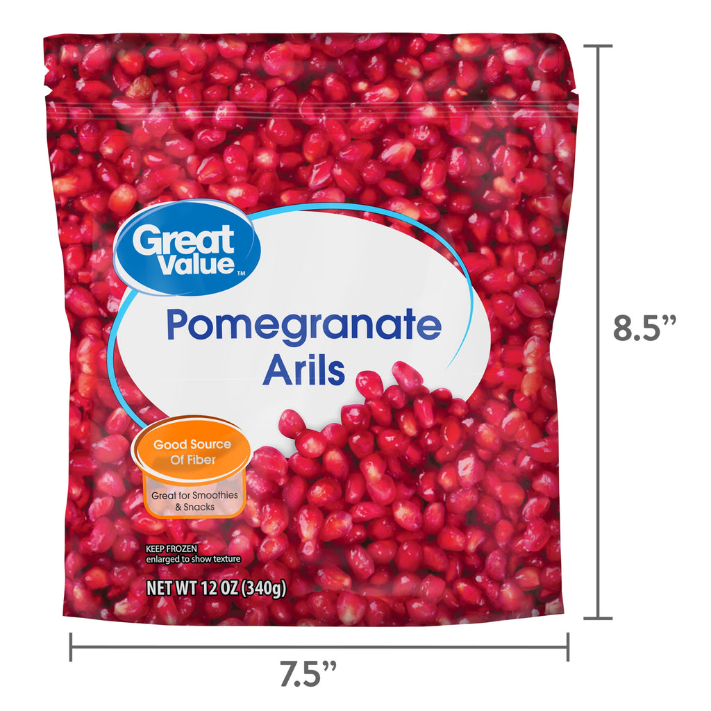 Great Value Pomegranate Arils Frozen 12 Oz
