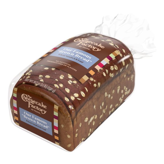 The Cheesecake Factory At Home Famous Brown Bread Sweet Wheat Sandwich Loaf 18.7 Oz 18 Count