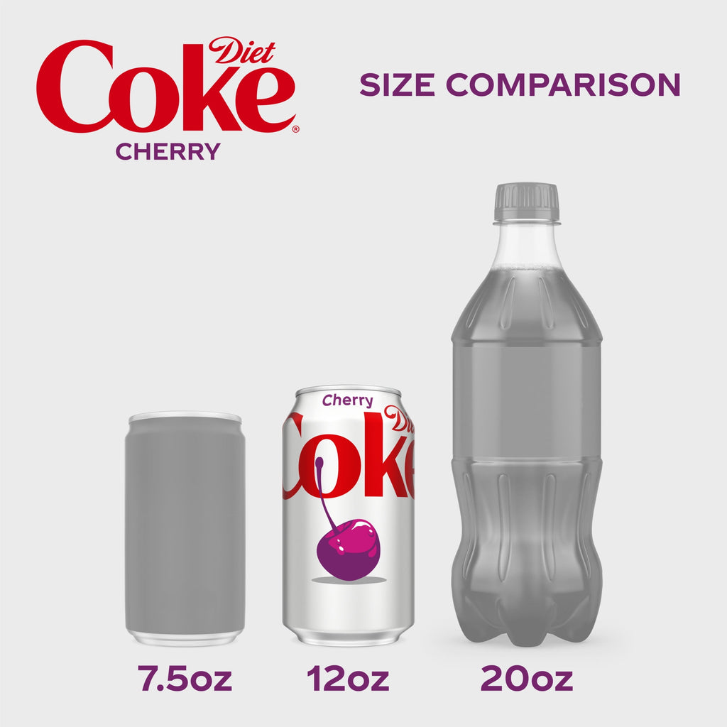 Diet Cherry Soda Pop Cans 12 Fl Oz 12 Pack Diet Coke