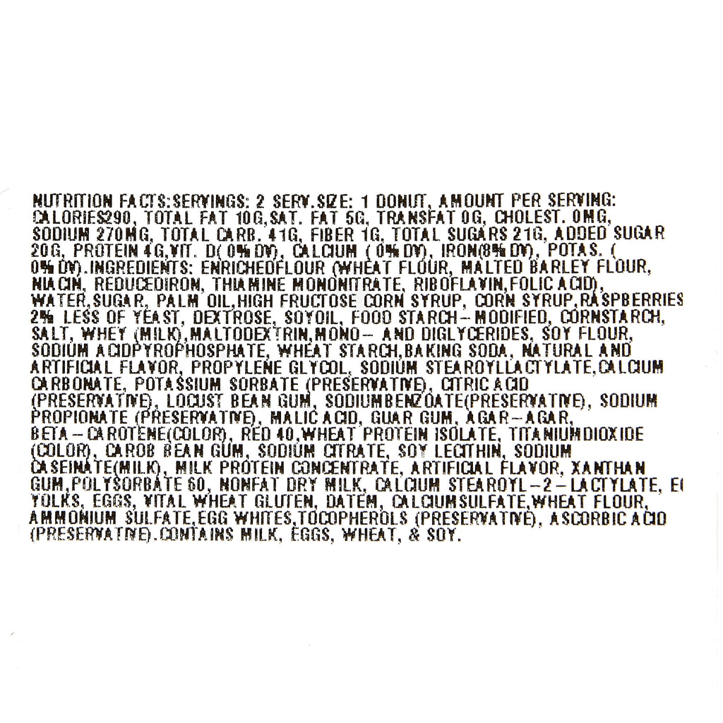 Raspberry Bismark Donuts 5 Oz 2 Count Freshness Guaranteed