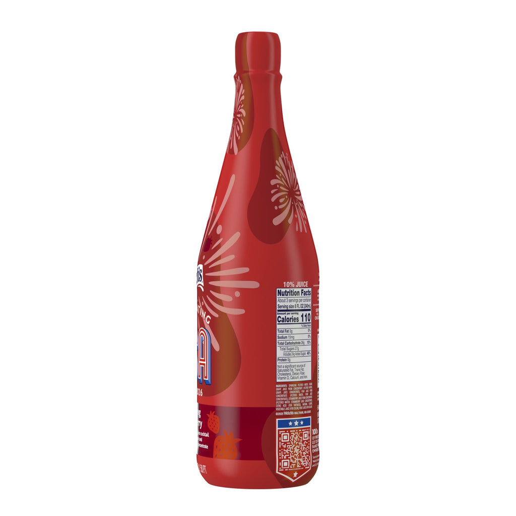 Welch's Non-Alcoholic Sparkling Strawberry Juice Cocktail 25.4 fl oz Bottle