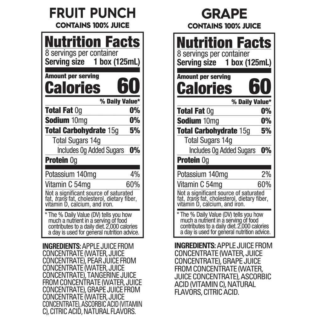 Juicy Juice 100% Juice Variety Pack Juice Boxes 32 Count 4.23 fl oz