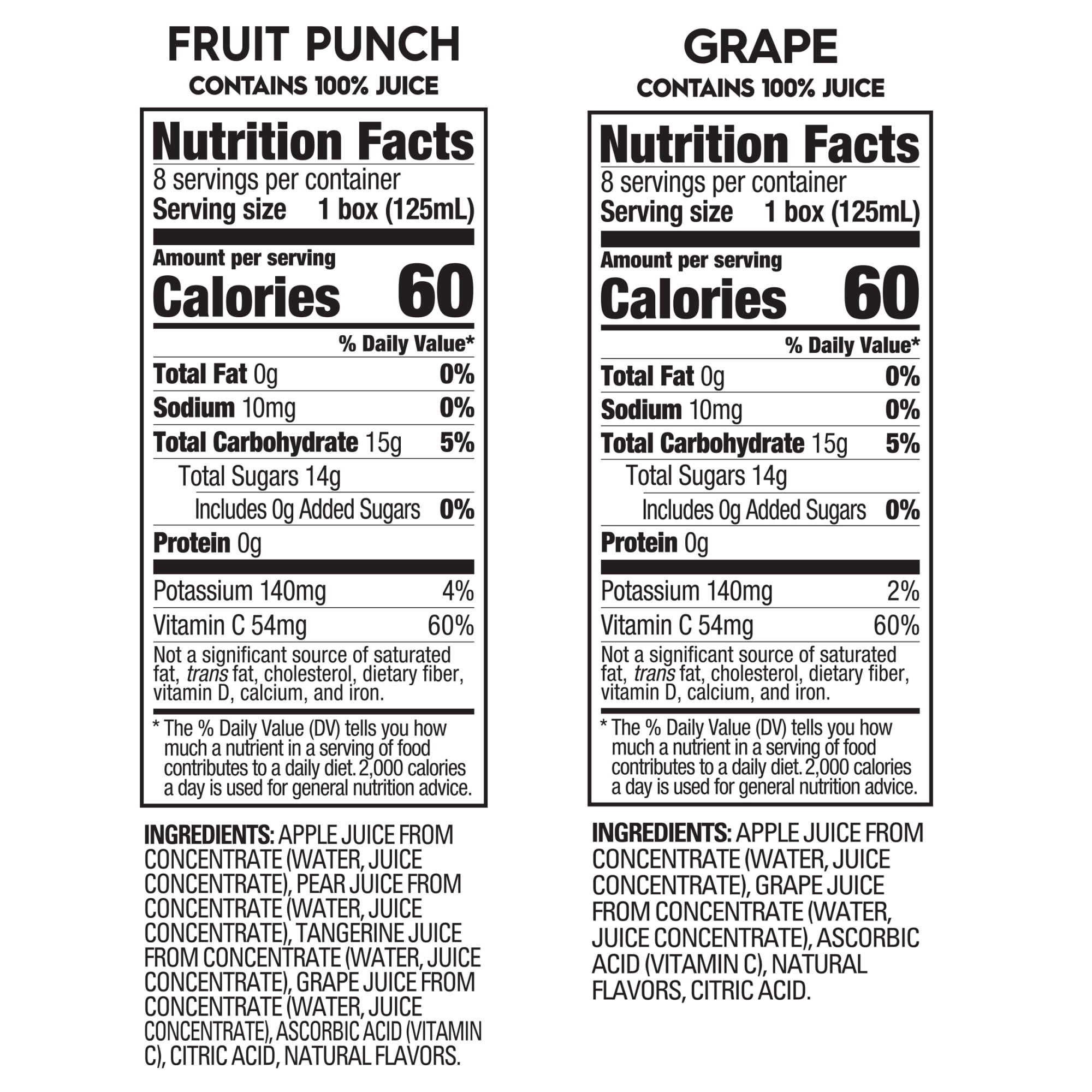 Juicy Juice 100% Juice Variety Pack Juice Boxes 32 Count 4.23 fl oz