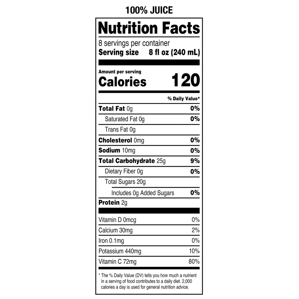 Great Value 100% Orange Juice From Concentrate With Pulp 64 fl oz