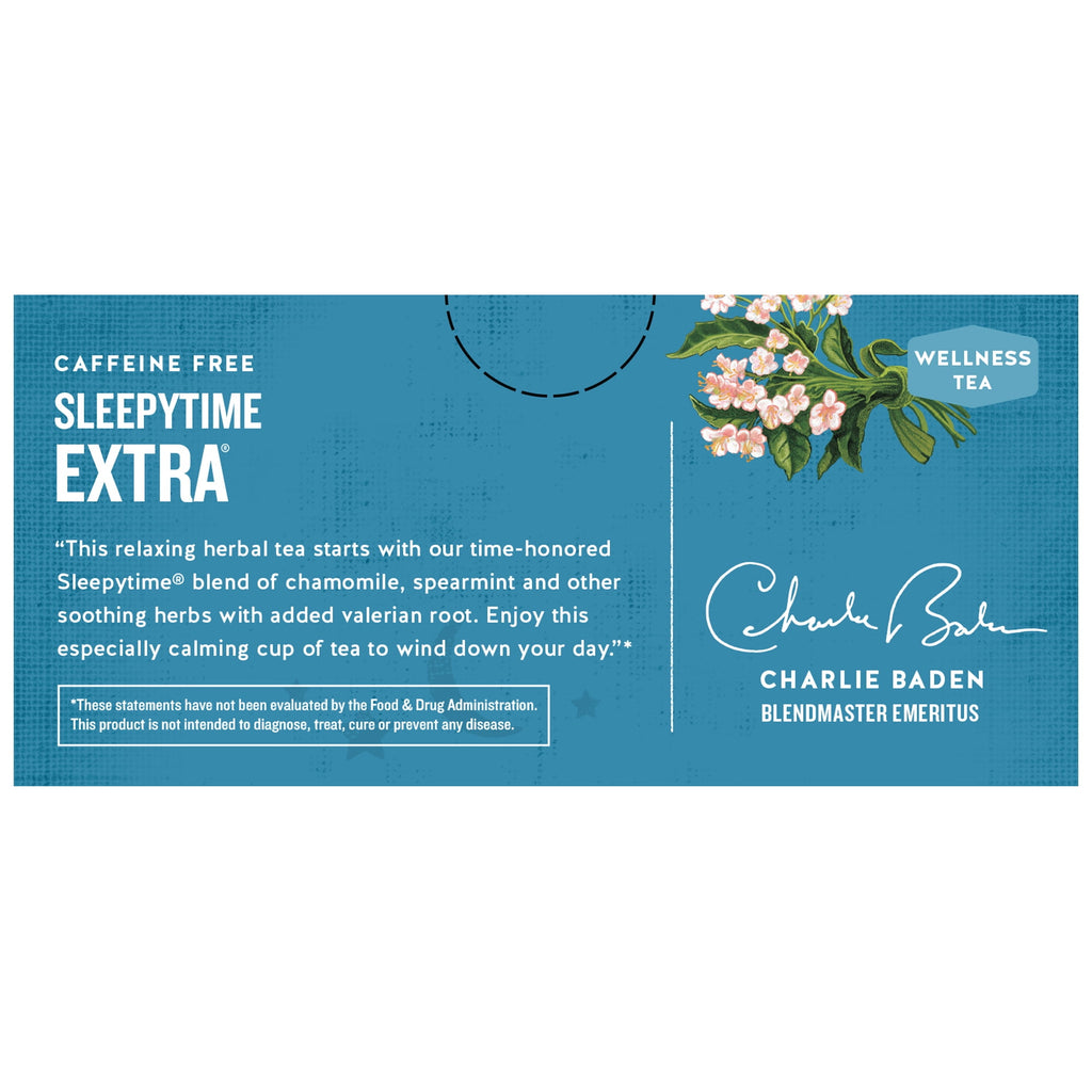 Celestial Seasonings Sleepytime Extra Wellness Herbal Tea Bags 1.2 oz 20 Count