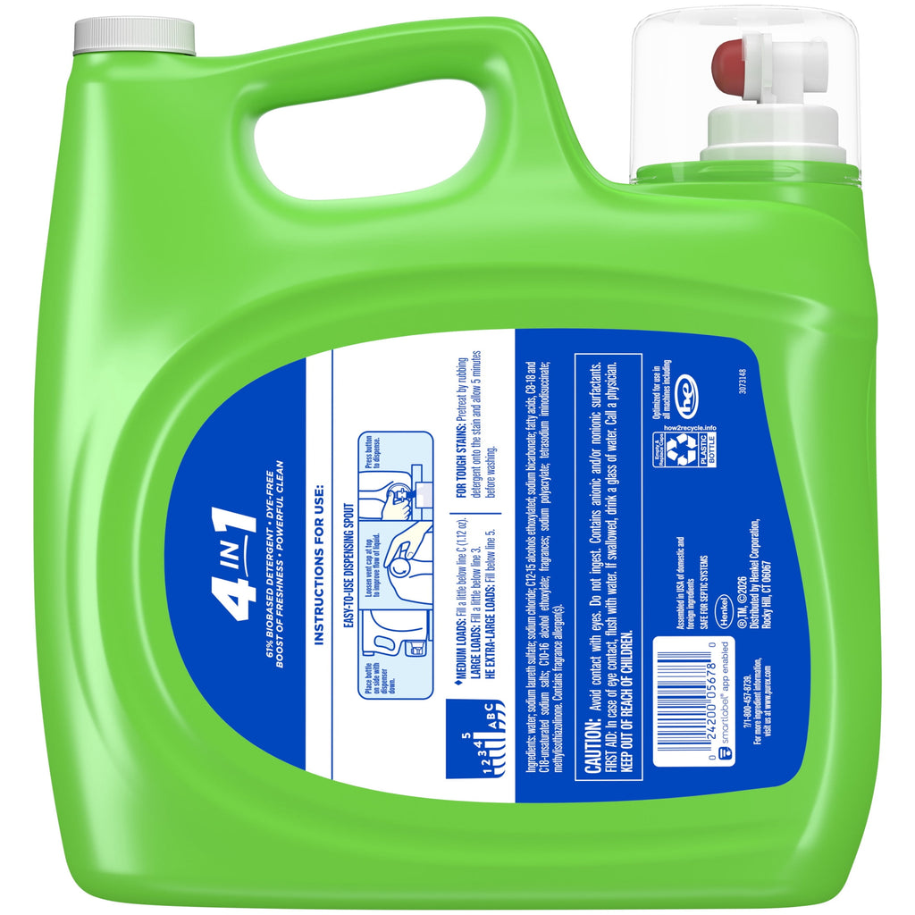 Purex Natural Elements Fresh Lilies & Linen Liquid Laundry Detergent 225 fl oz 200 Loads
