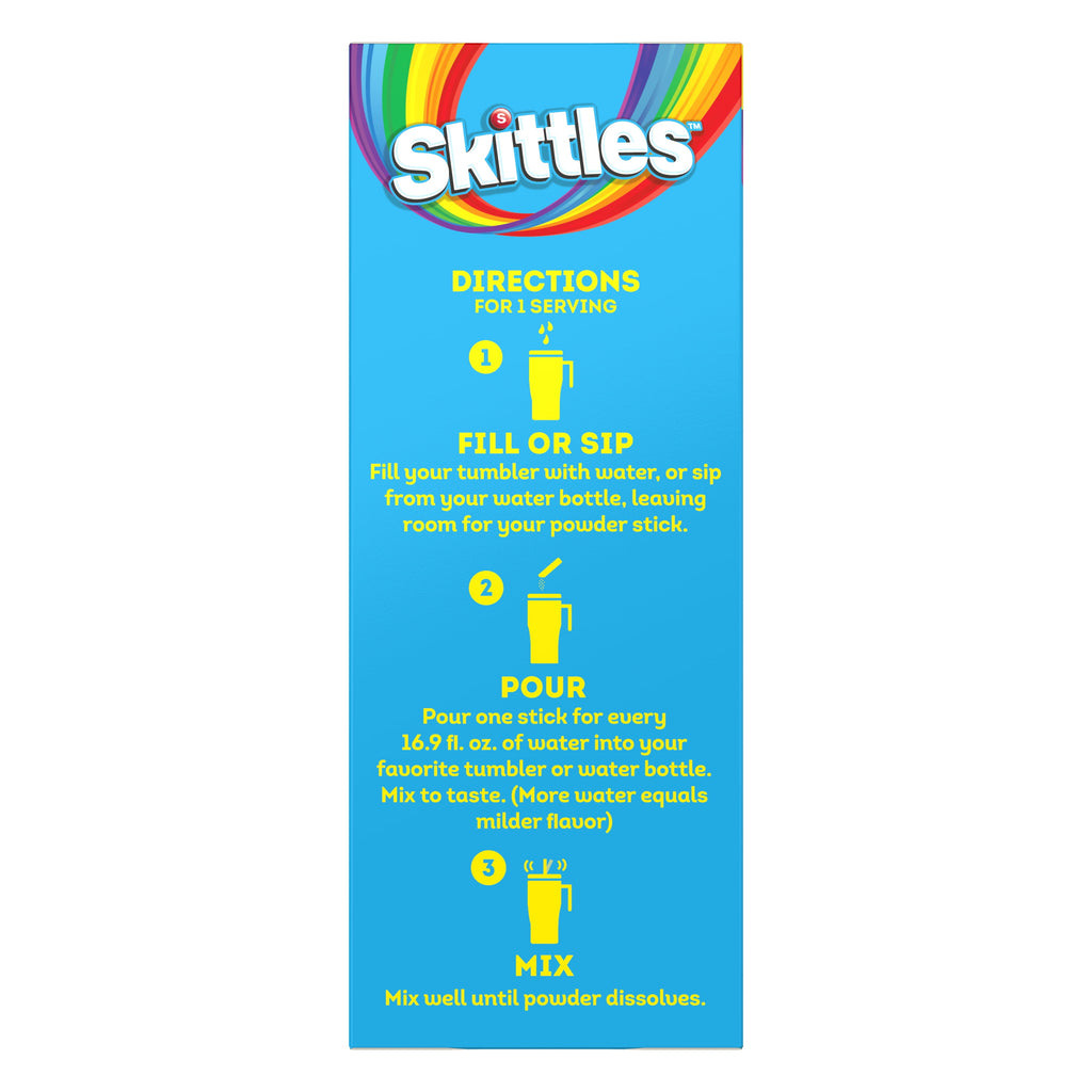 Skittles Zero Sugar Tropical Variety Pack Singles-to-Go Powdered Drink Mix 30 Count