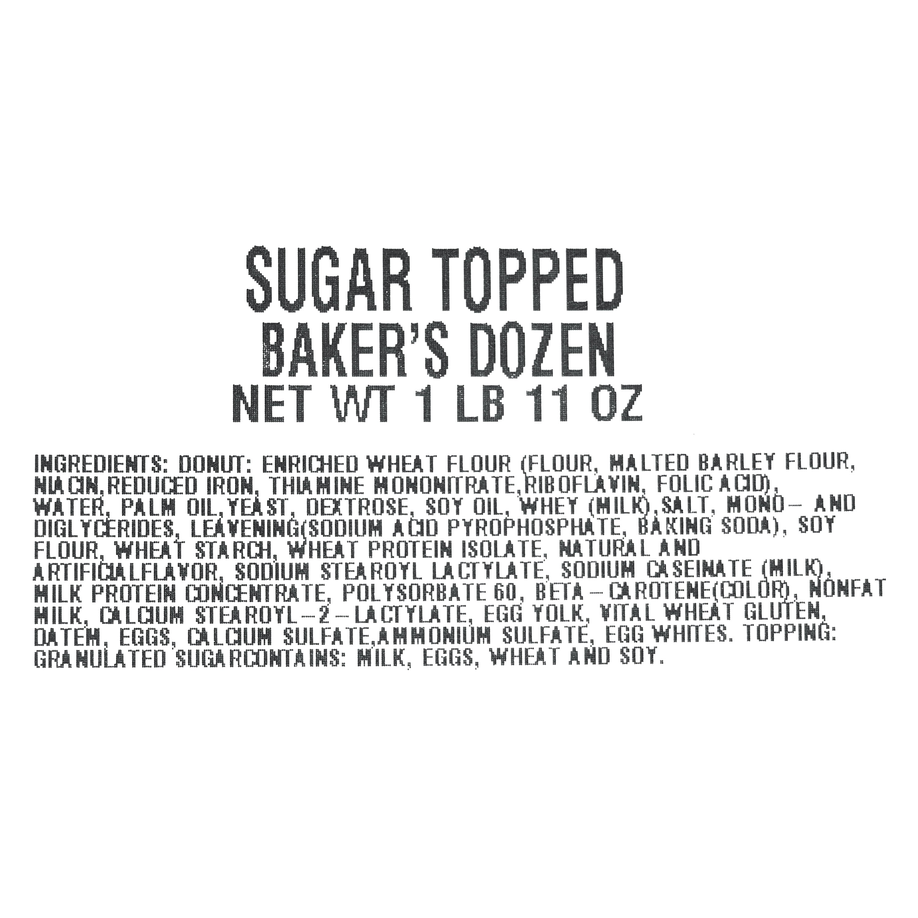 Sugar Topped Donuts 27 Oz 13 Count Freshness Guaranteed