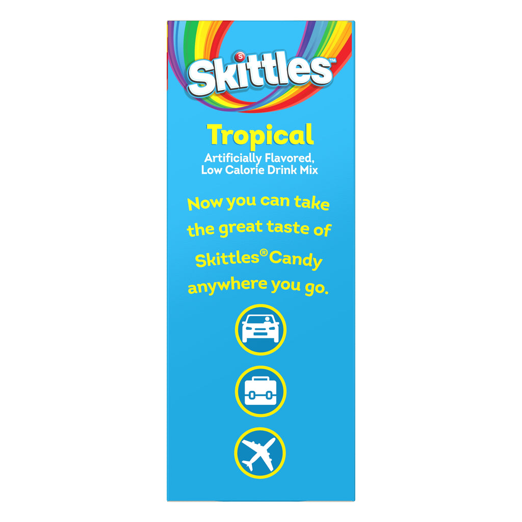 Skittles Zero Sugar Tropical Variety Pack Singles-to-Go Powdered Drink Mix 30 Count
