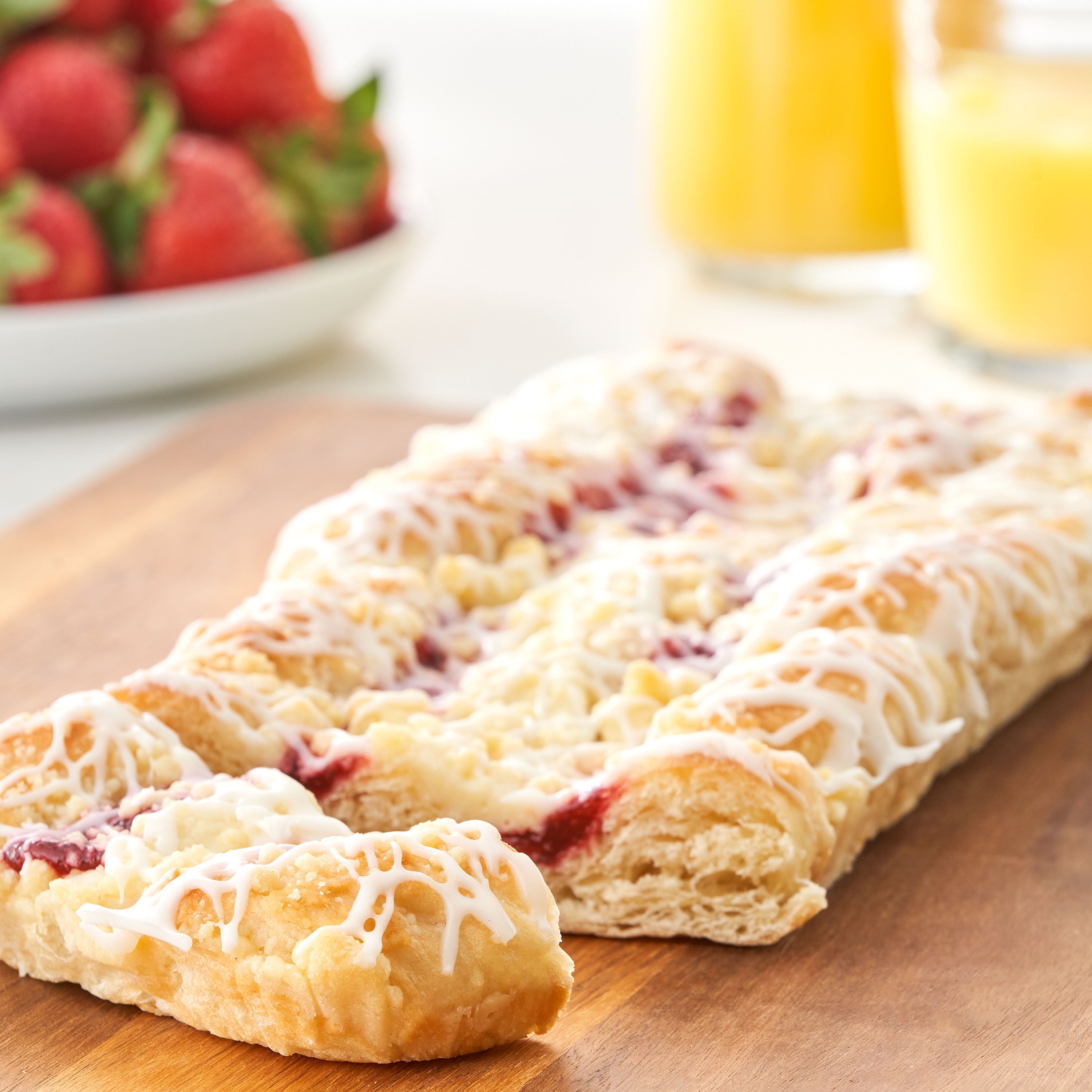 Strawberry Cheese Danish Pastry 14 Oz Freshness Guaranteed