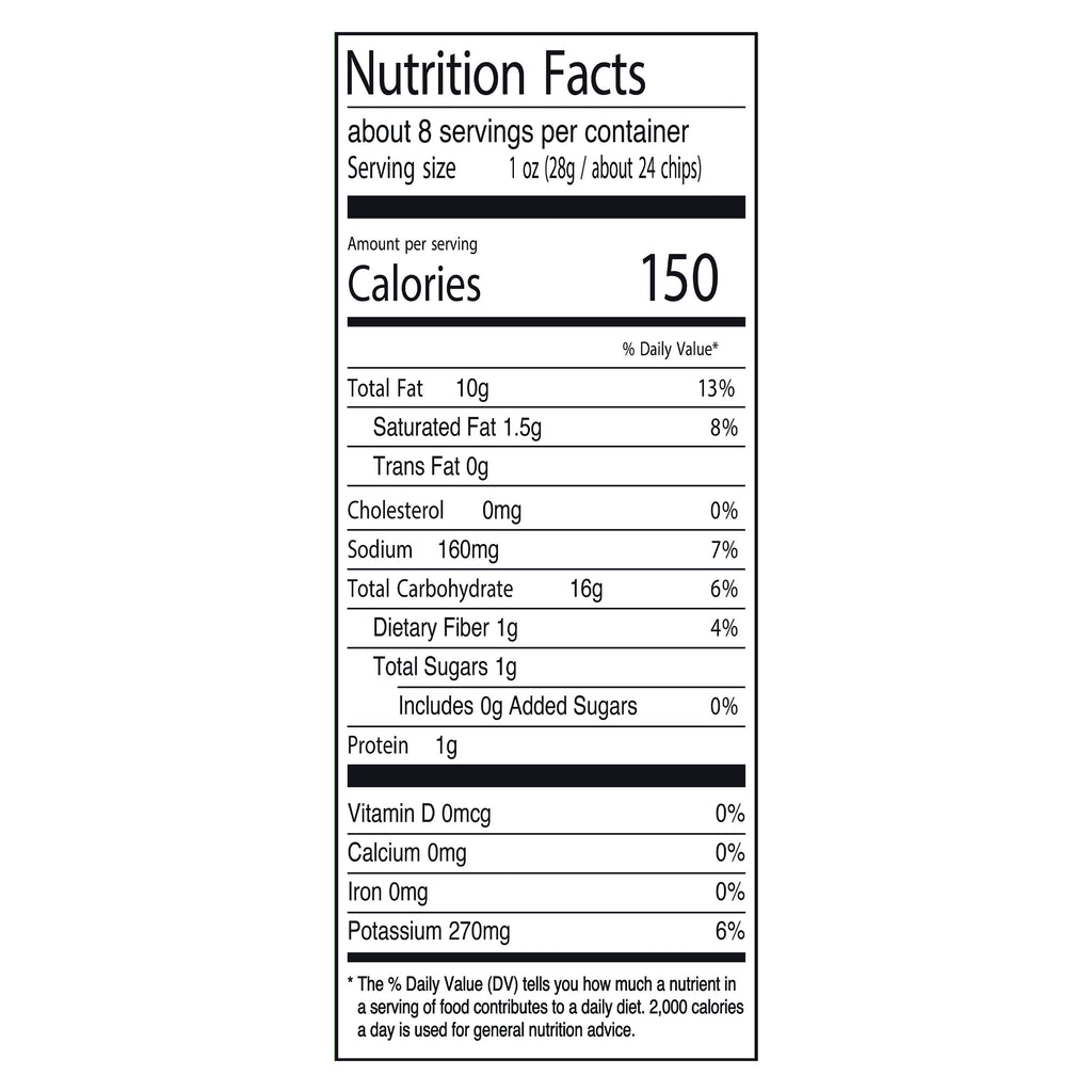 Sour Cream & Onion Flavored Potato Chips 7.75 Oz Great Value