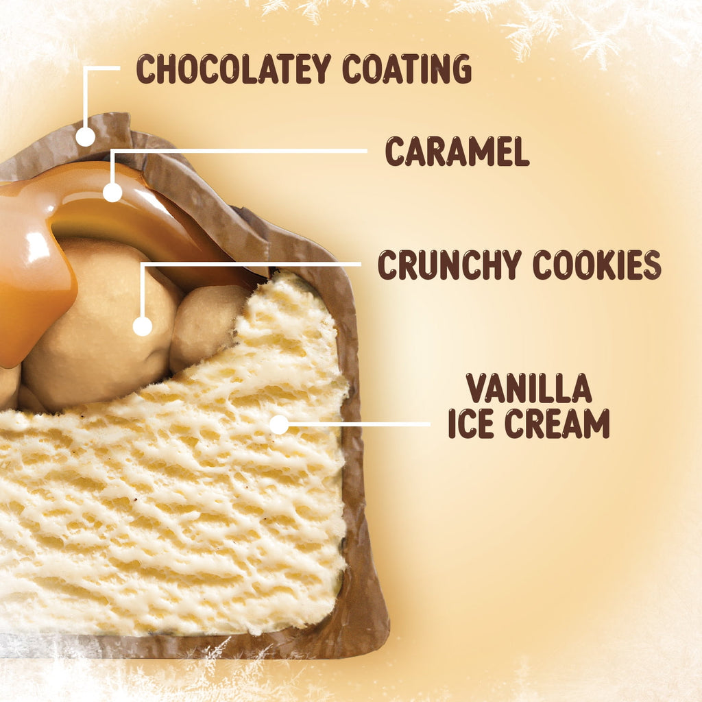 Twix Caramel Vanilla Milk Chocolate Ice Cream Bars 6 Count 11.58 Fl Oz