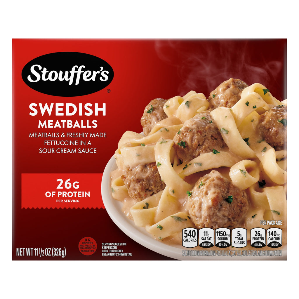 Stouffer's Swedish Meatballs Frozen Pasta Single Serve 11.5 Oz