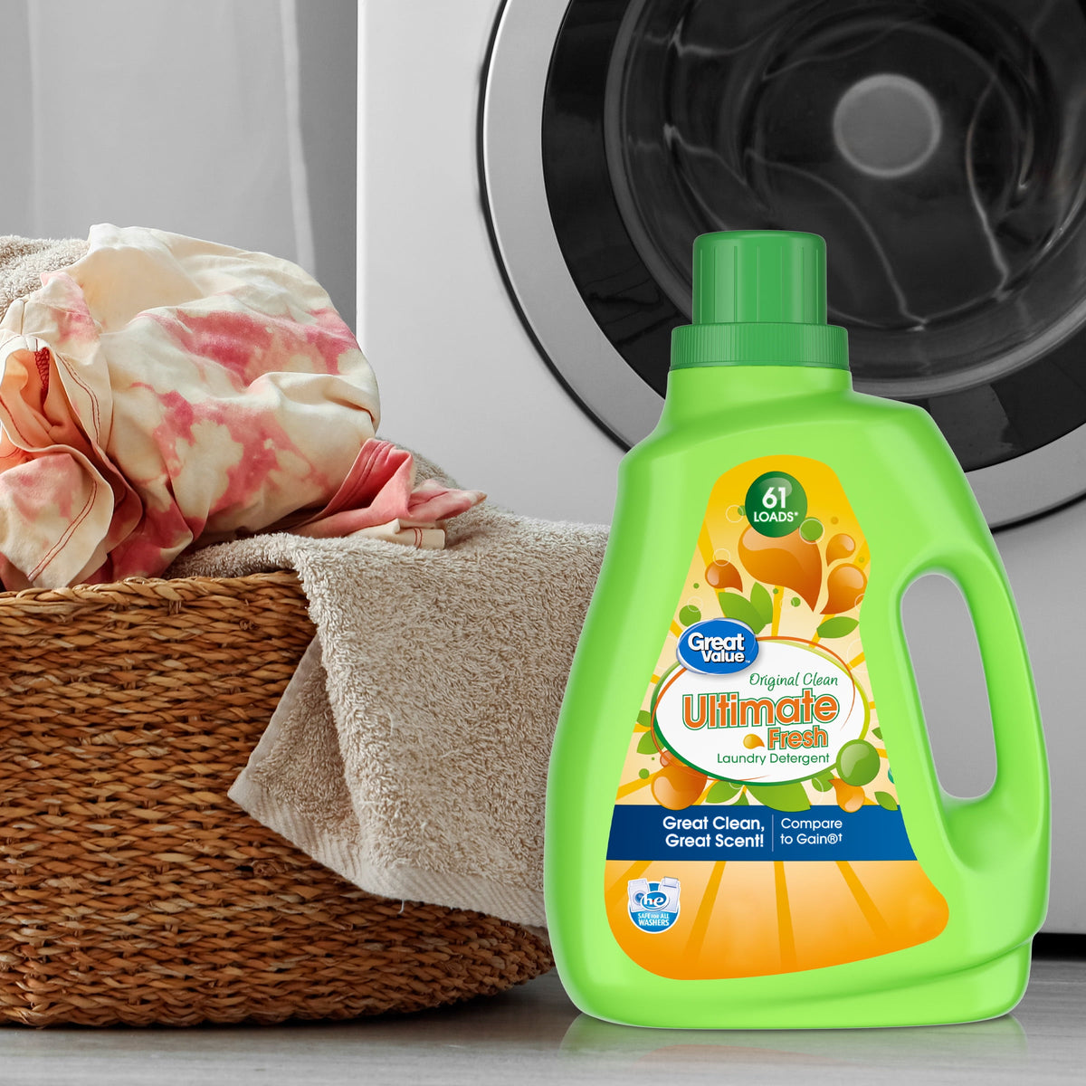 Great Value Ultimate Fresh Liquid Laundry Detergent Original Clean 88 fl oz 61 Loads