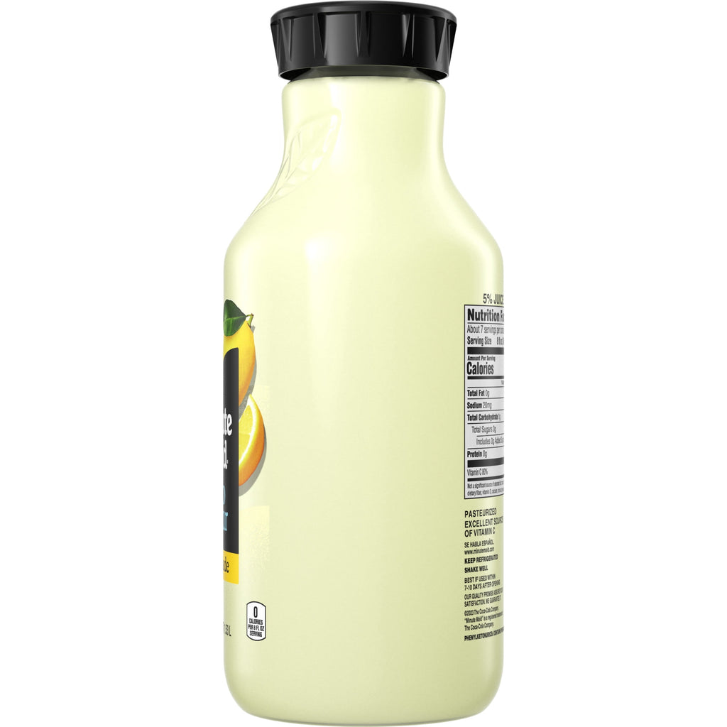 Minute Maid Zero Sugar Lemonade Juice Drink 52 fl oz Bottle