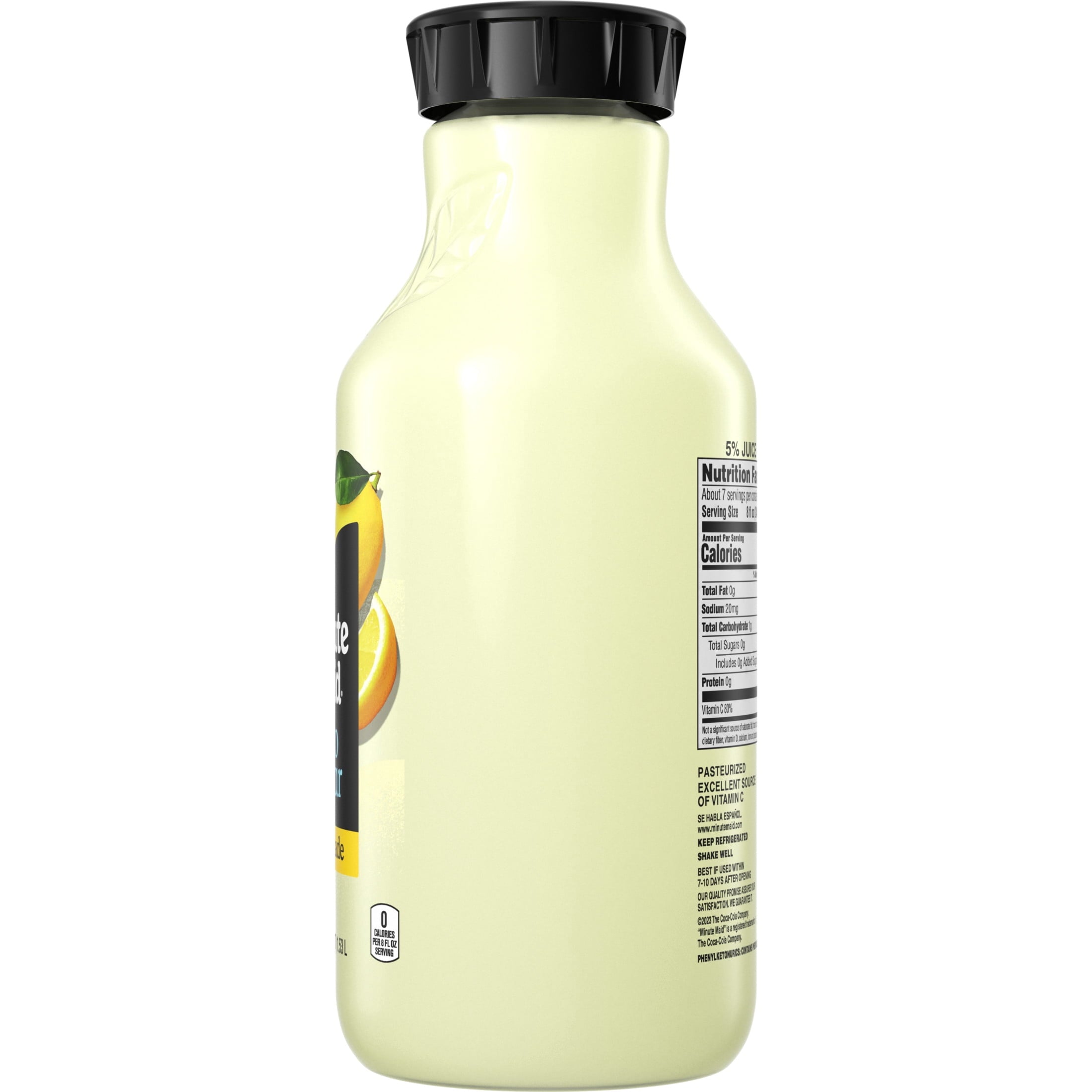 Minute Maid Zero Sugar Lemonade Juice Drink 52 fl oz Bottle