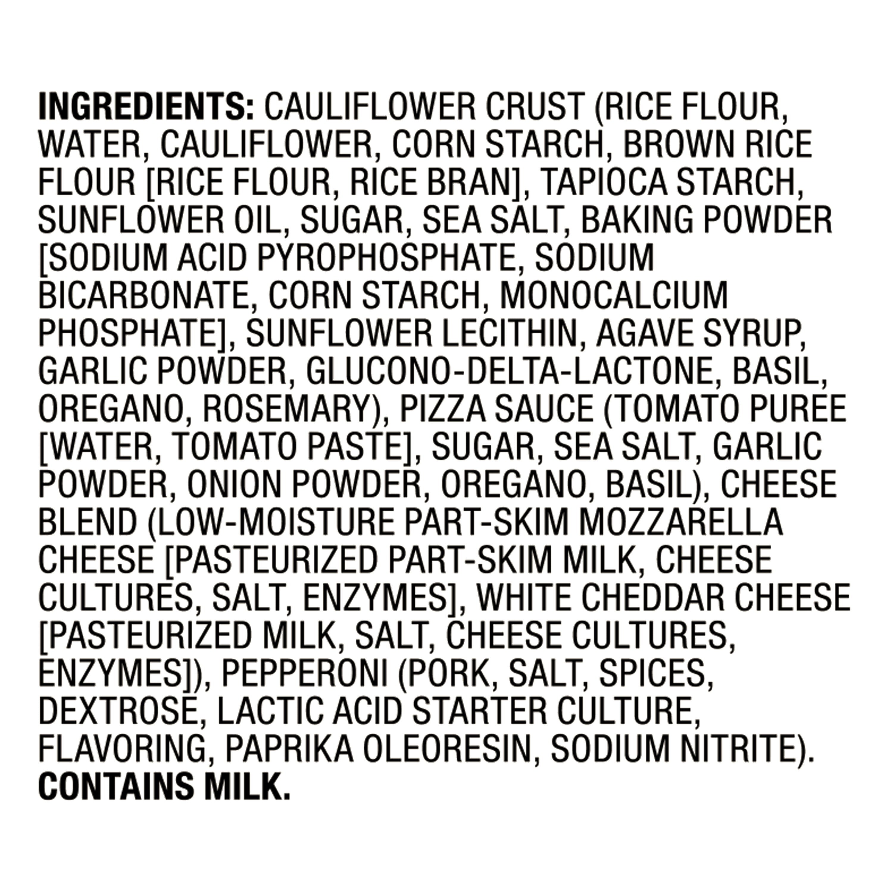 Bettergoods Gluten-Free Cauliflower Thin Crust Pepperoni Frozen Pizza 12.5 Oz
