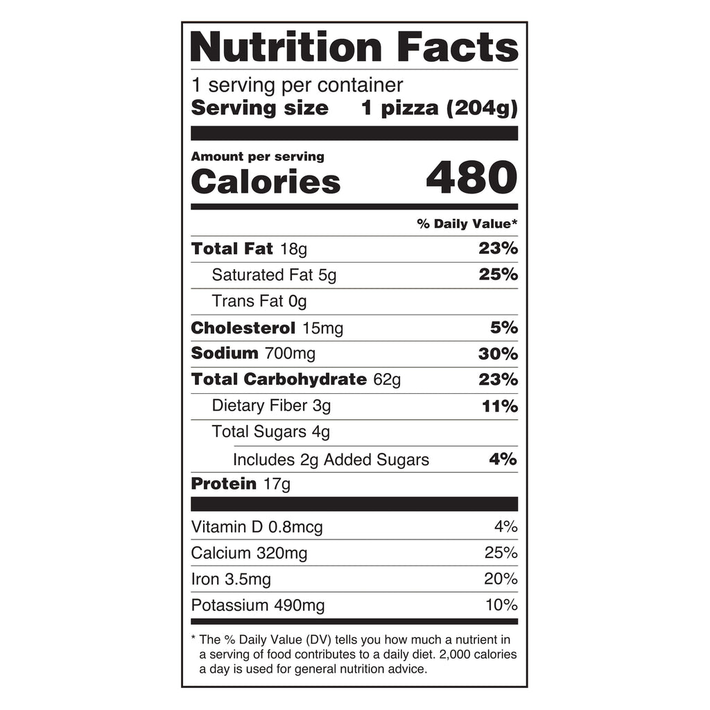 Great Value Thin Crust Cheese Pizza 7.2 Oz Frozen