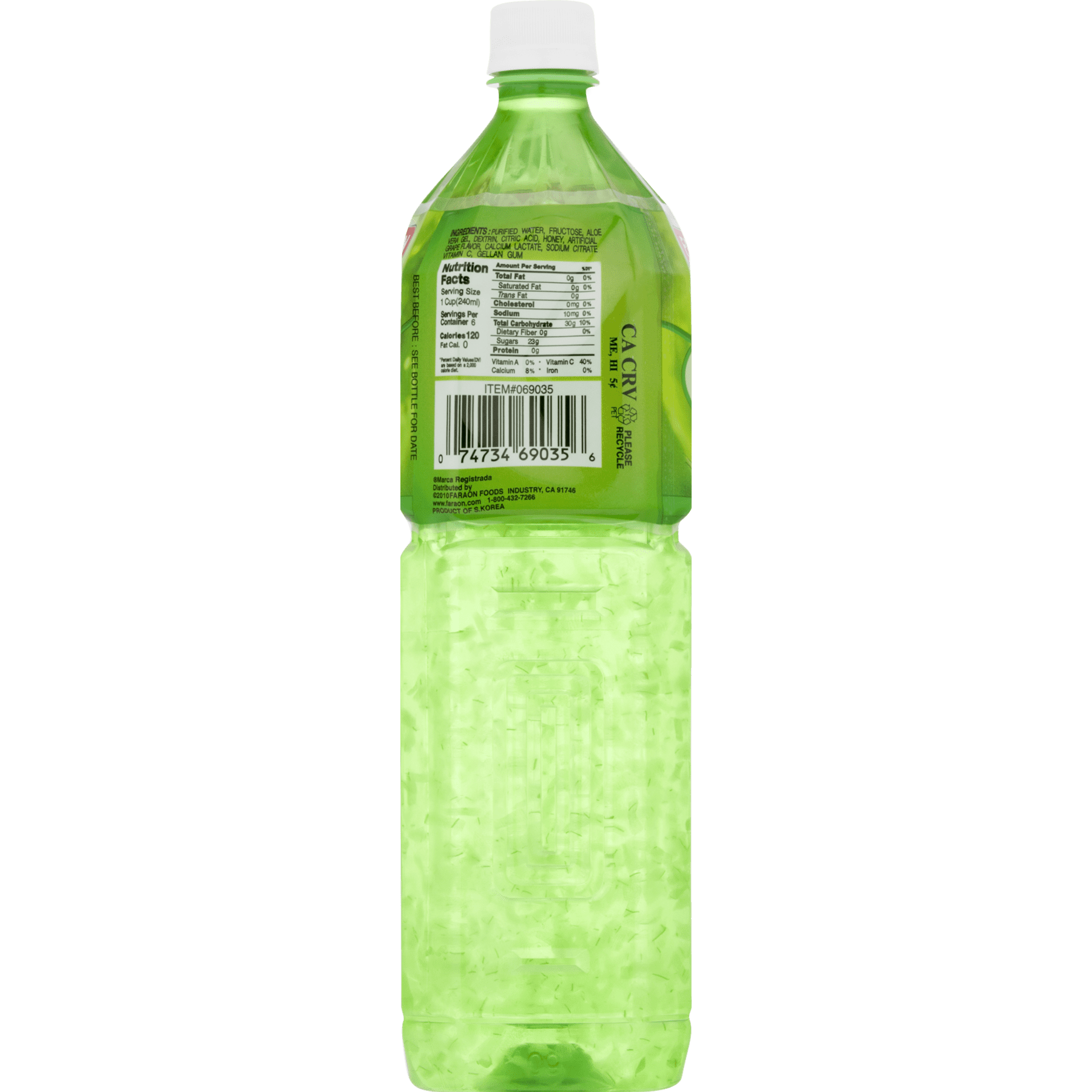 Faraon Aloe Vera Original Flavored Drink 50.7 fl oz Bottle