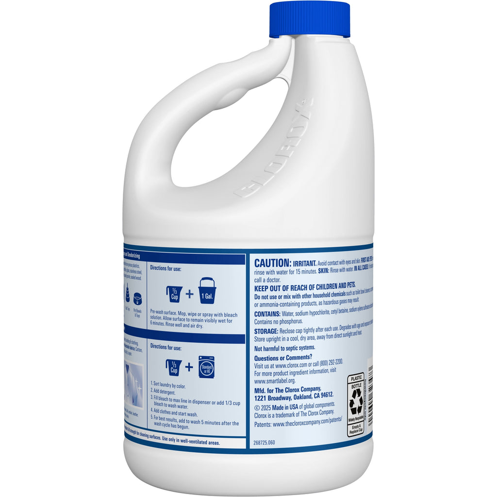 Clorox No Splash Bleach Unscented 77 fl oz