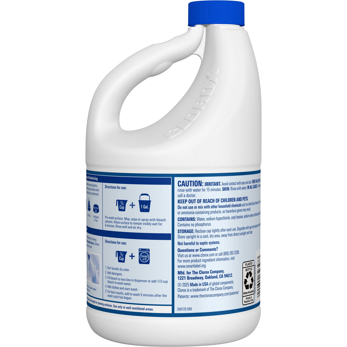 Clorox No Splash Bleach Unscented 77 fl oz