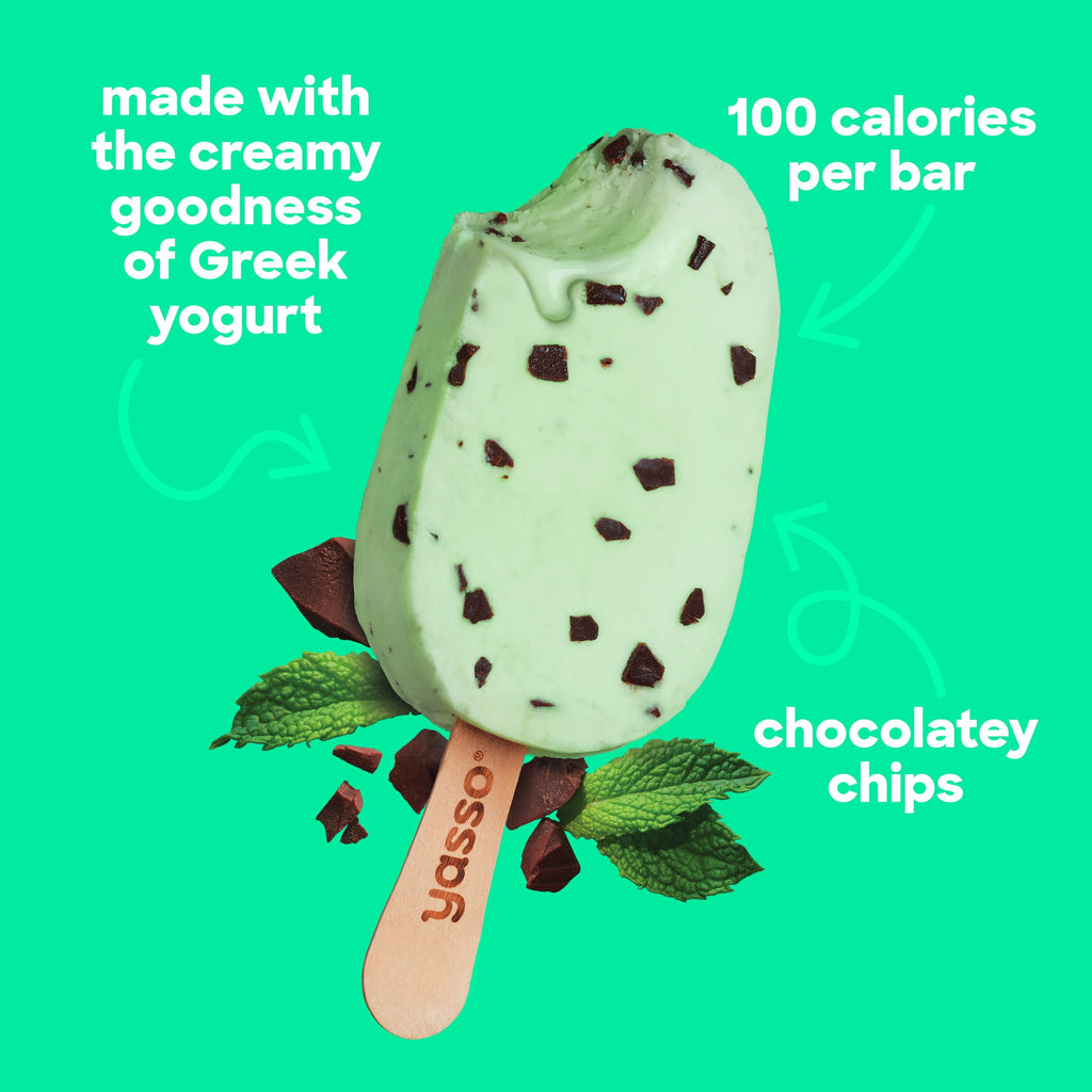Yasso Mint Chocolate Chip Frozen Greek Yogurt Bars 4 Count 14 Fl Oz
