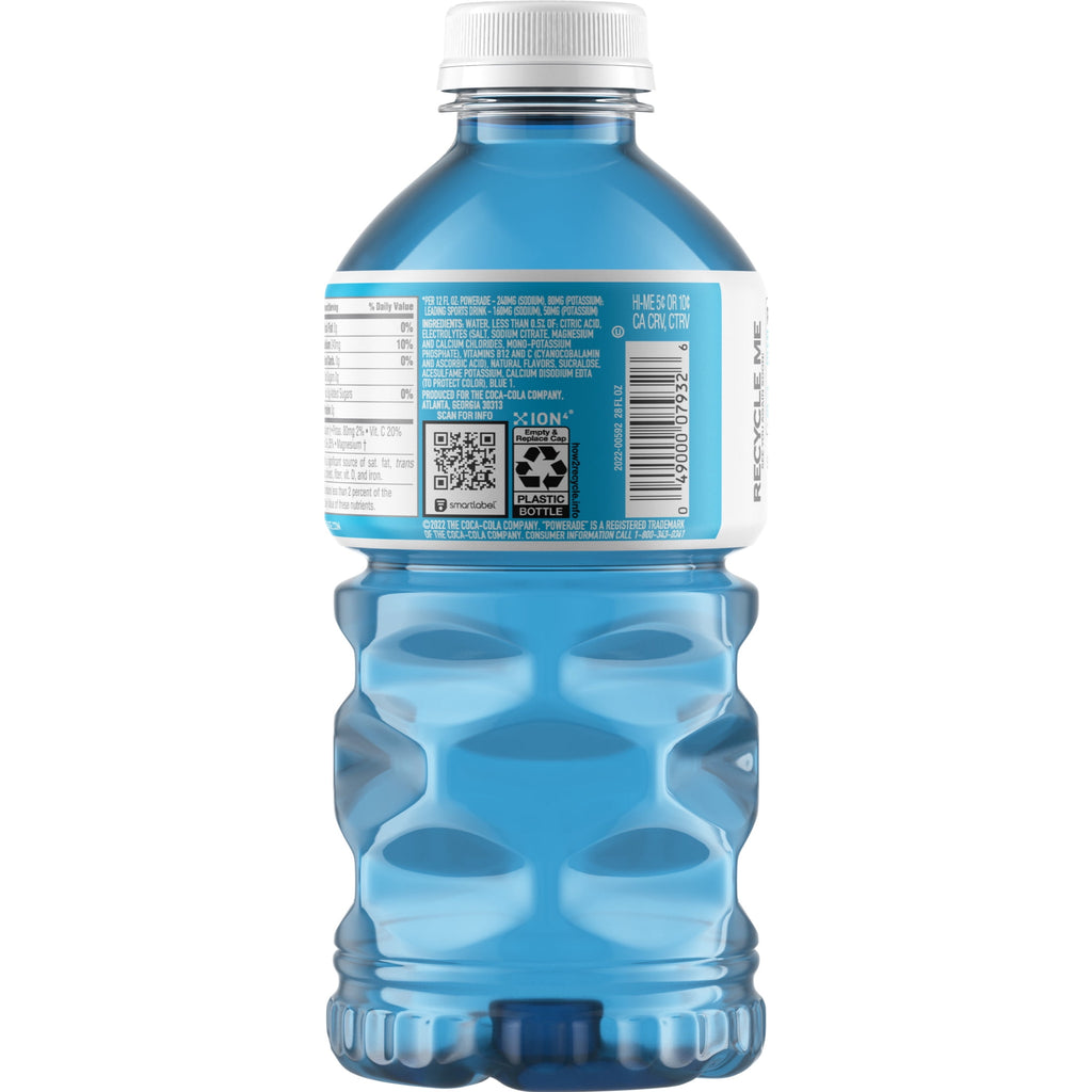 Powerade Zero Sugar Mixed Berry Electrolyte Sports Drink 28 fl oz Bottle