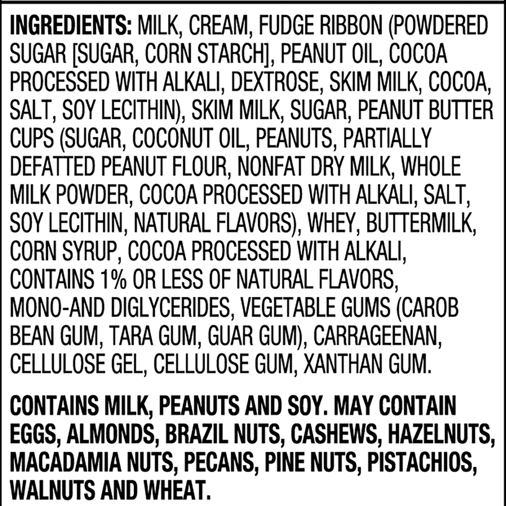 Great Value Fudge Tracks Ice Cream 48 Fl Oz