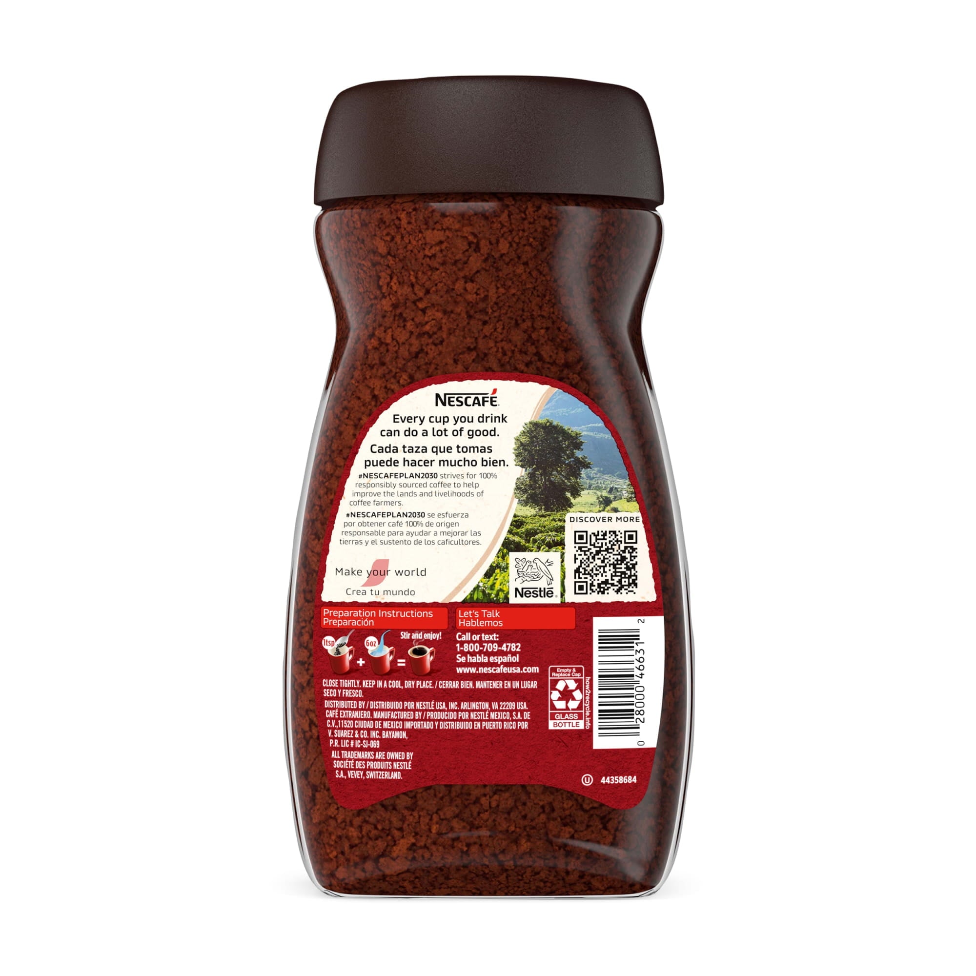 NESCAFÉ CLÁSICO Naturally Caffeinated Dark Roast Instant Coffee 7 oz Jar